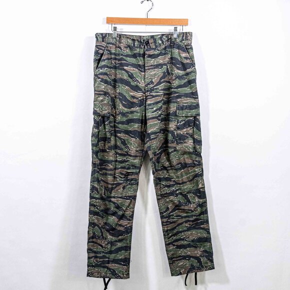 Rothco Military BDU Tiger Camo Ripstop Cargo Pants Medium Y2K Streetwear Army - Picture 1 of 9
